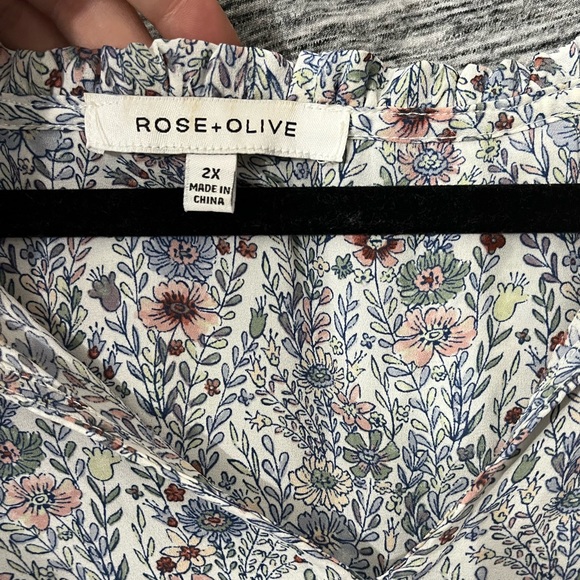 Chiffon Floral Boho Blouse - Picture 4 of 5